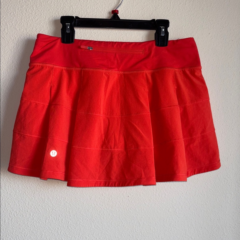 Lululemon Pace Revival Orange Skirt Size 6 - Picture 2 of 9